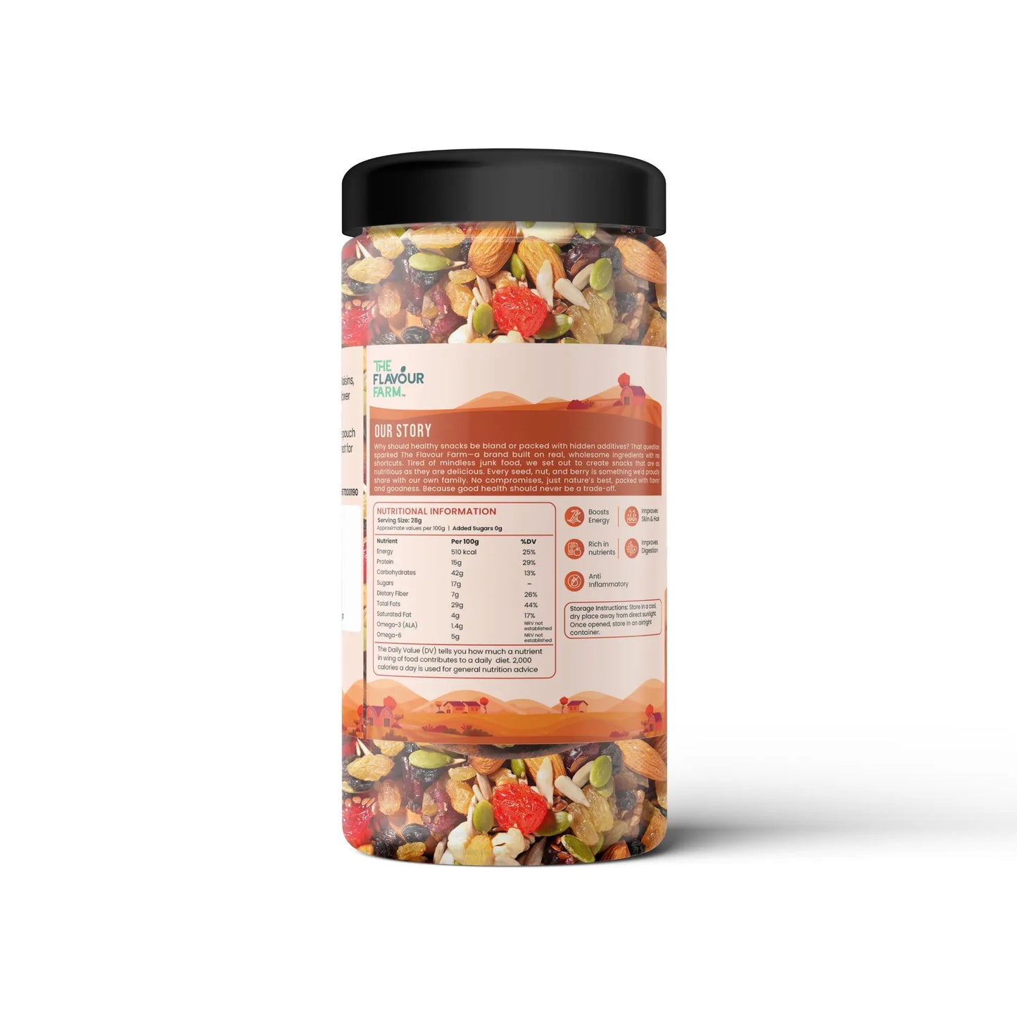 Premium 10-in-1 Healthy Trail Mix | Power Blend of Nuts, Seeds & Berries (200gm) Product vendor