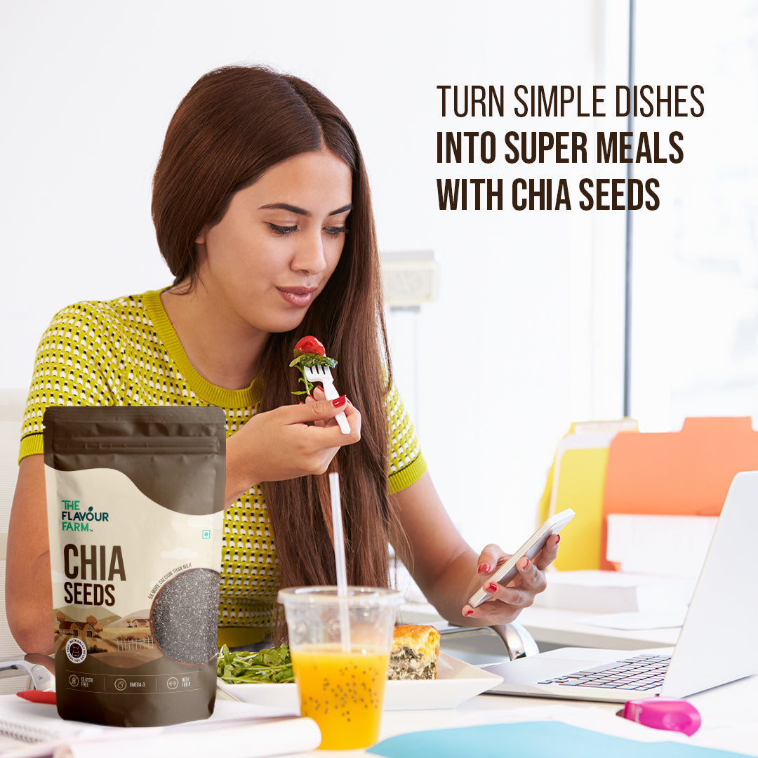 Premium Raw Chia Seeds – 100% Natural, Omega-3 Rich | The Flavour Farm - The Flavour Farm