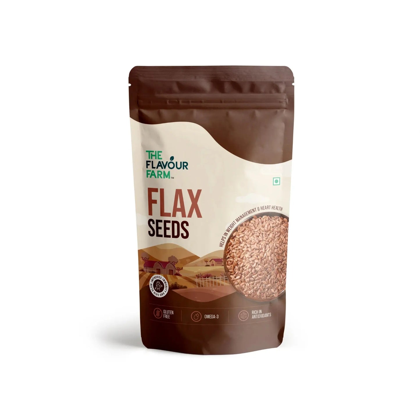 Premium Flax Seeds – 100% Natural, Rich in Fiber & Omega-3 | The Flavour Farm Product vendor