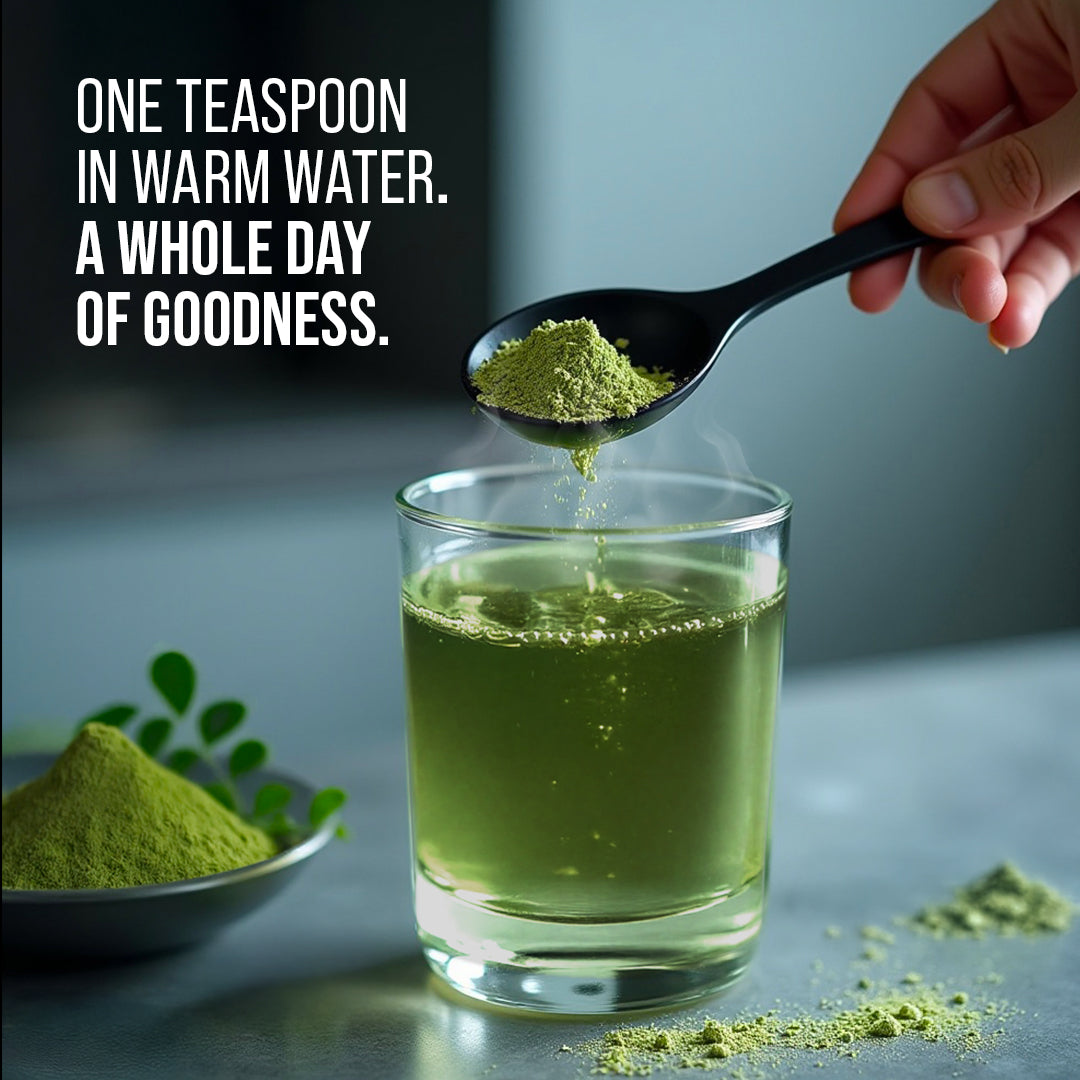 Premium Moringa Powder | 100% Natural and Shade-Dried Superfood for Daily Nutrition - The Flavour Farm