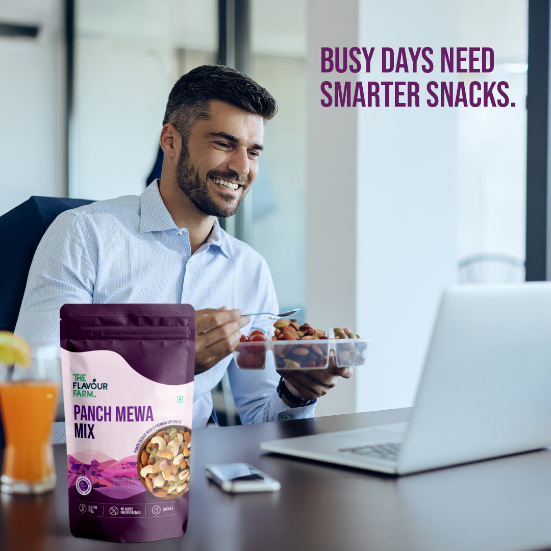 Premium Panch Mewa Mix | Traditional Power Blend of Five Dry Fruits - The Flavour Farm