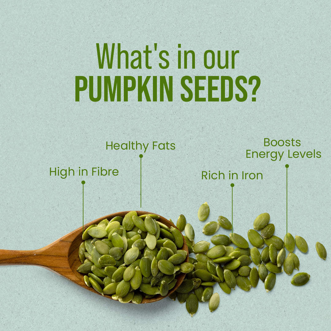 Premium Raw Pumpkin Seeds | Natural Magnesium, Zinc & Plant Protein Power - The Flavour Farm