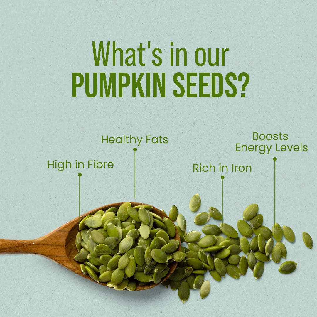 Premium Raw Pumpkin Seeds | Natural Magnesium, Zinc & Plant Protein Power - The Flavour Farm