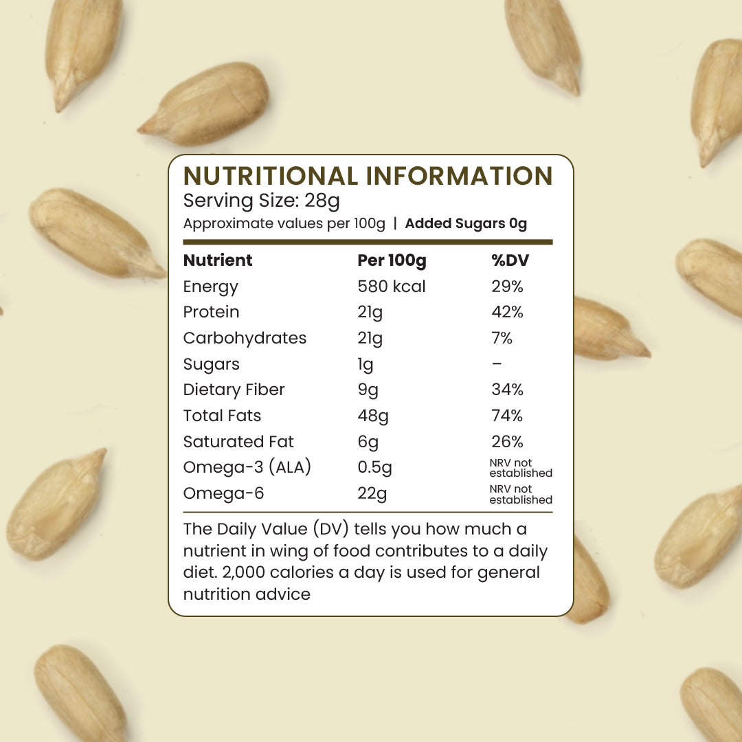 Premium Sunflower Seeds – 100% Natural, Rich in Vitamin E & Protein | The Flavour Farm - The Flavour Farm