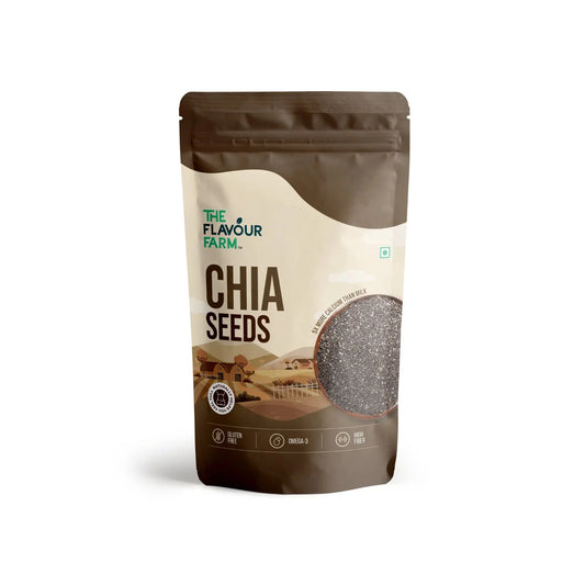 Premium Raw Chia Seeds – 100% Natural, Omega-3 Rich | The Flavour Farm Product vendor