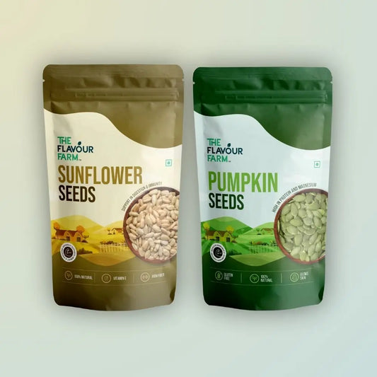The Flavour Farm – Healthy Seeds Duo (Pumpkin + Sunflower Seeds) – 2 x 100g Combo Product vendor