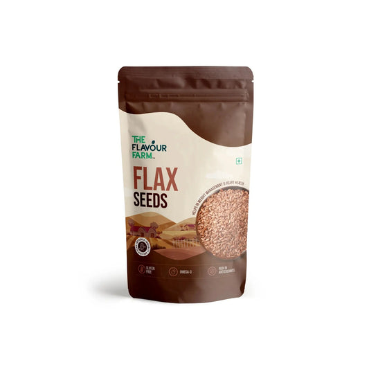 Premium Flax Seeds – 100% Natural, Rich in Fiber & Omega-3 | The Flavour Farm Product vendor