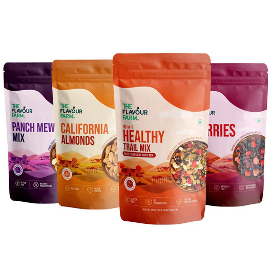 Premium Nuts & Berries Combo – 4-in-1 Festive Pack of Dry Fruits, Trail Mix & Berries Product vendor