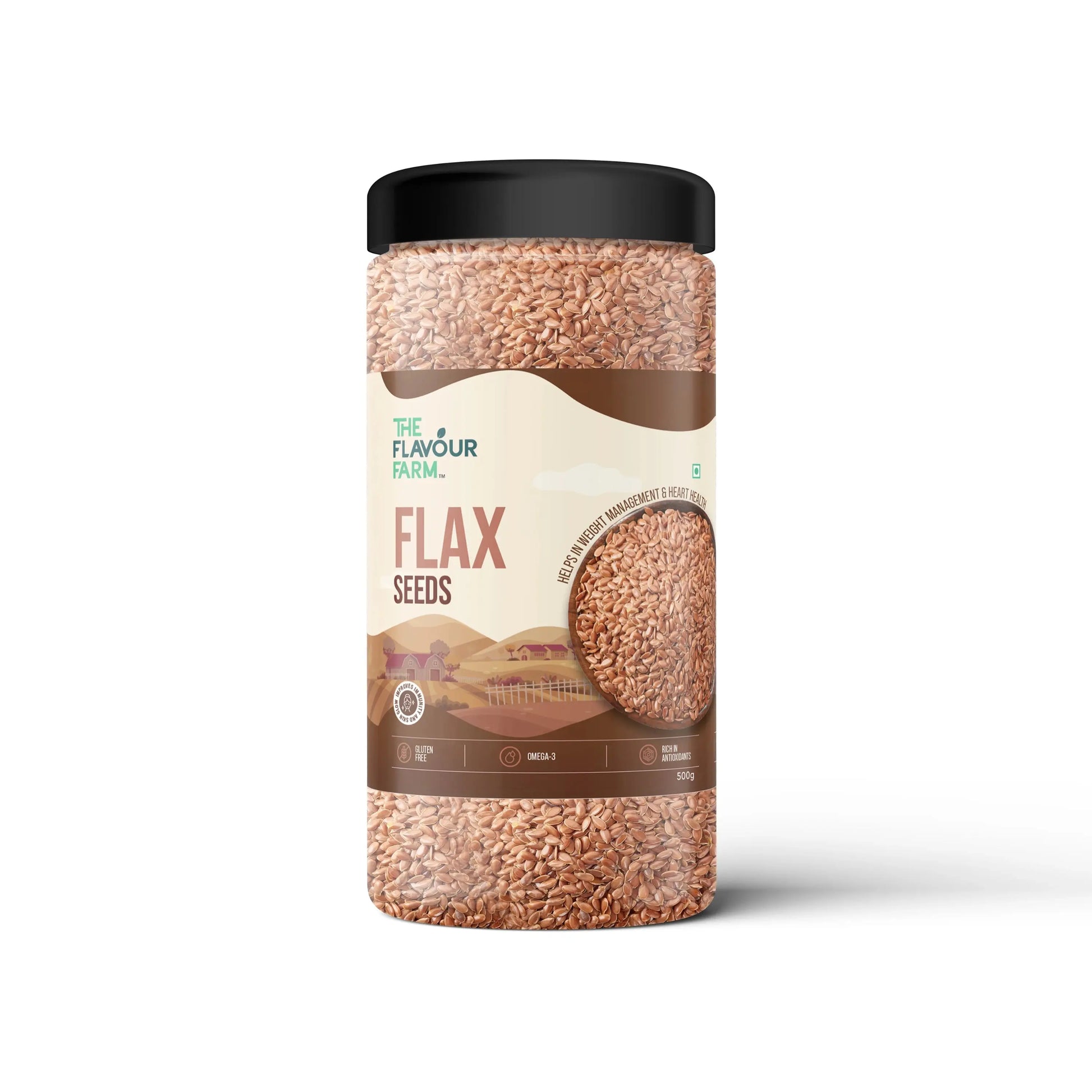 Flax Seeds (500g Jar) Product vendor